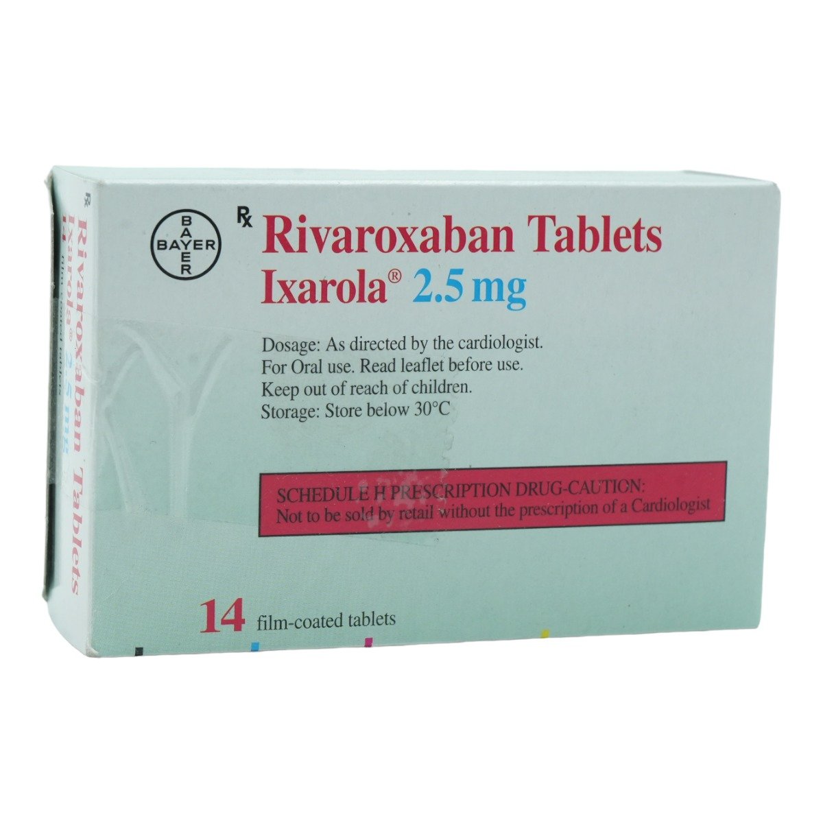 Ixarola 2.5 mg Tablet 14's, Pack of 14 TABLETS Ixarola 2.5 mg Tablet 14's, Pack of 14 TABLETS