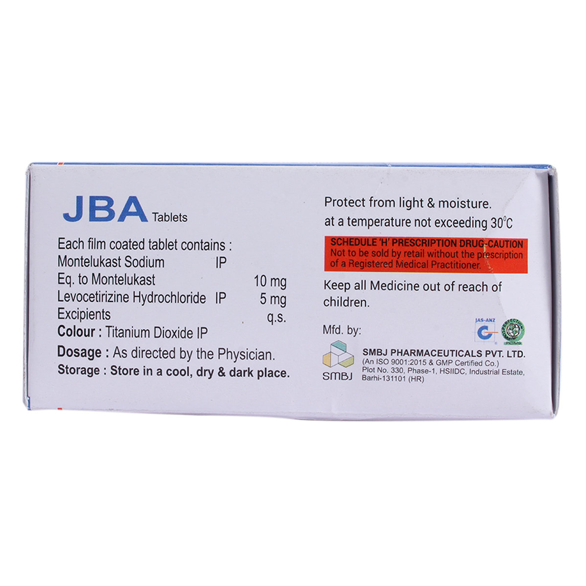 Jba Tablet 10's, Pack of 10 TABLETS Jba Tablet 10's, Pack of 10 TABLETS
