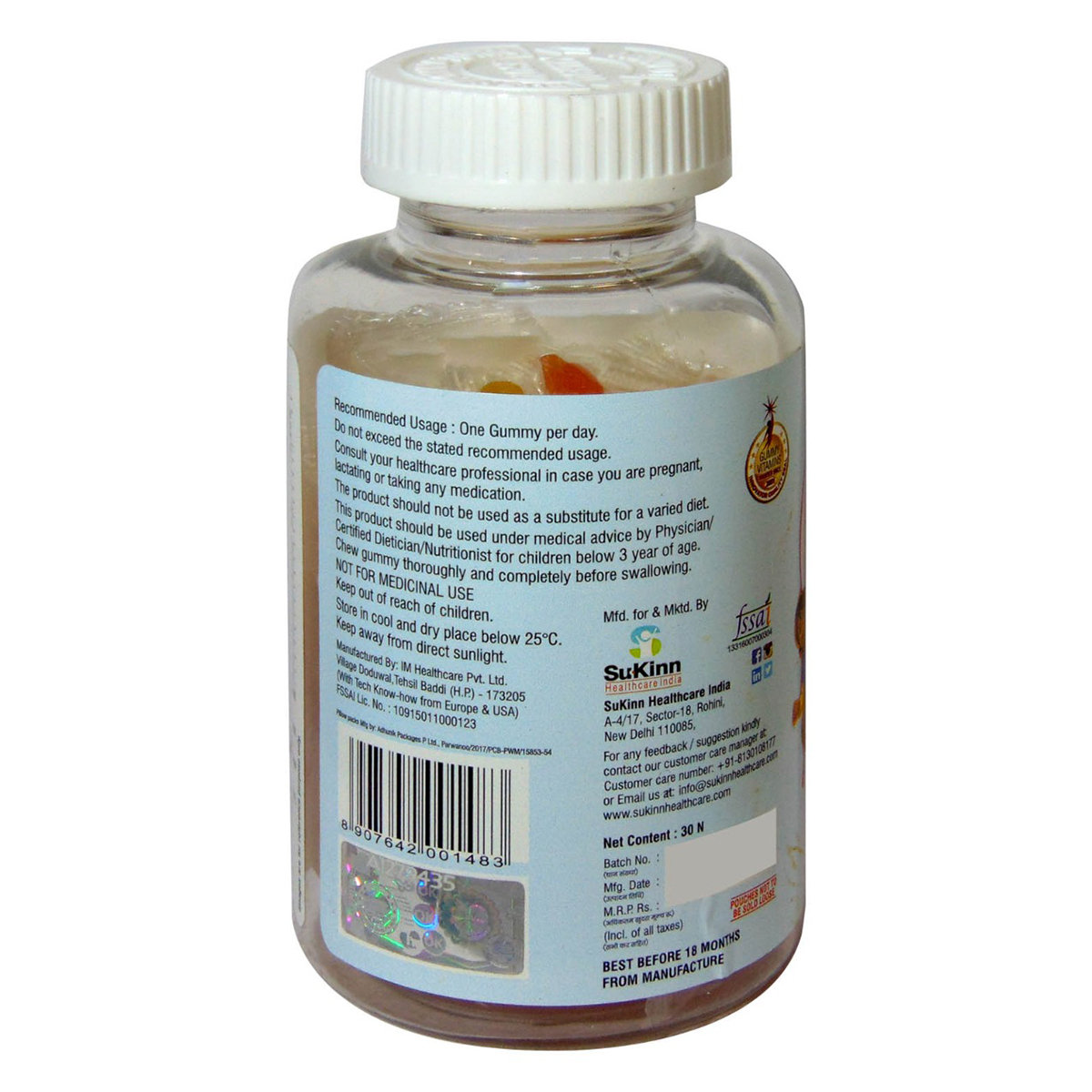 Jelly Vita Kids Multivitamin & Minerals Gummies, 30 Count, Pack of 1 Jelly Vita Kids Multivitamin & Minerals Gummies, 30 Count, Pack of 1