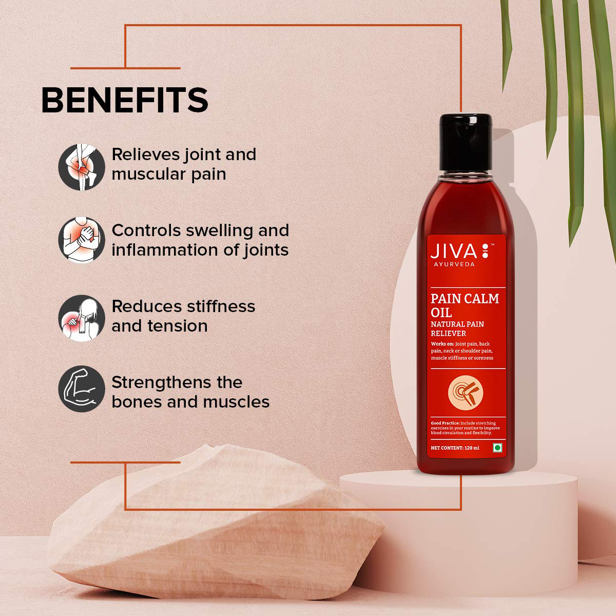 Jiva Pain Calm Oil, 120 ml, Pack of 1 Jiva Pain Calm Oil, 120 ml, Pack of 1