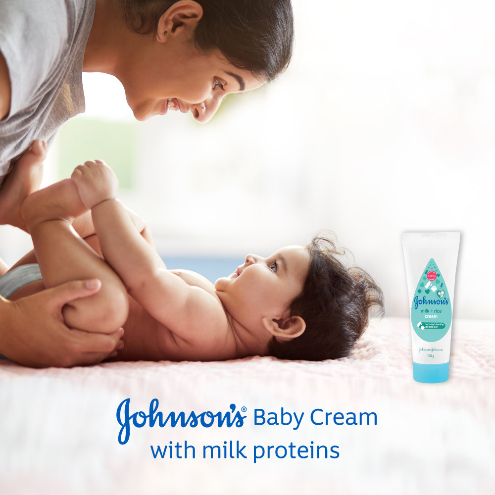 Johnson's Baby Milk+Rice Cream, 50 gm, Pack of 1 Johnson's Baby Milk+Rice Cream, 50 gm, Pack of 1