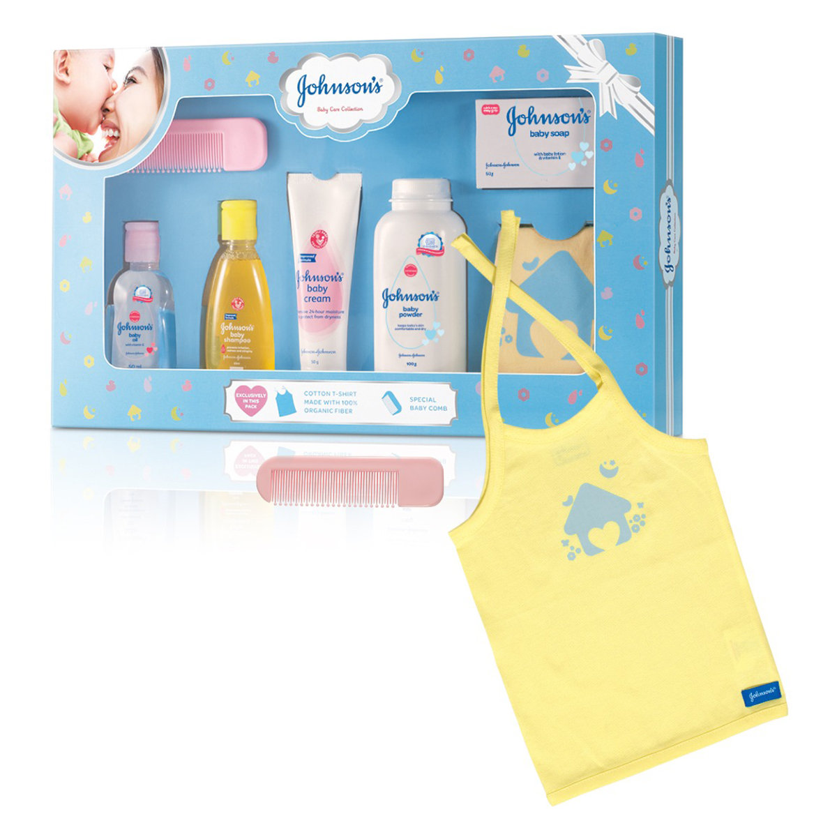 Johnson's Baby Care Collection Gift Box, 7 Gift items, Pack of 1 Johnson's Baby Care Collection Gift Box, 7 Gift items, Pack of 1