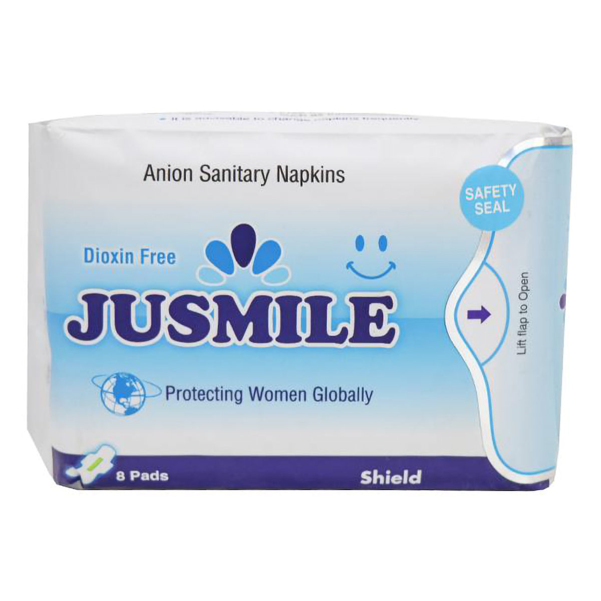 Jusmile Sanitary Pads, 8 Count, Pack of 1 Jusmile Sanitary Pads, 8 Count, Pack of 1