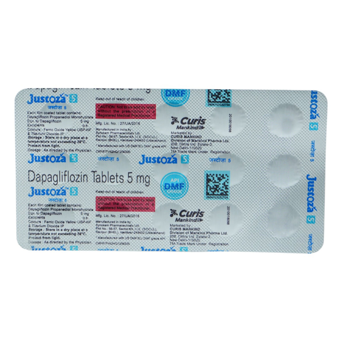 Justoza 5 Tablet 15's, Pack of 15 TABLETS Justoza 5 Tablet 15's, Pack of 15 TABLETS