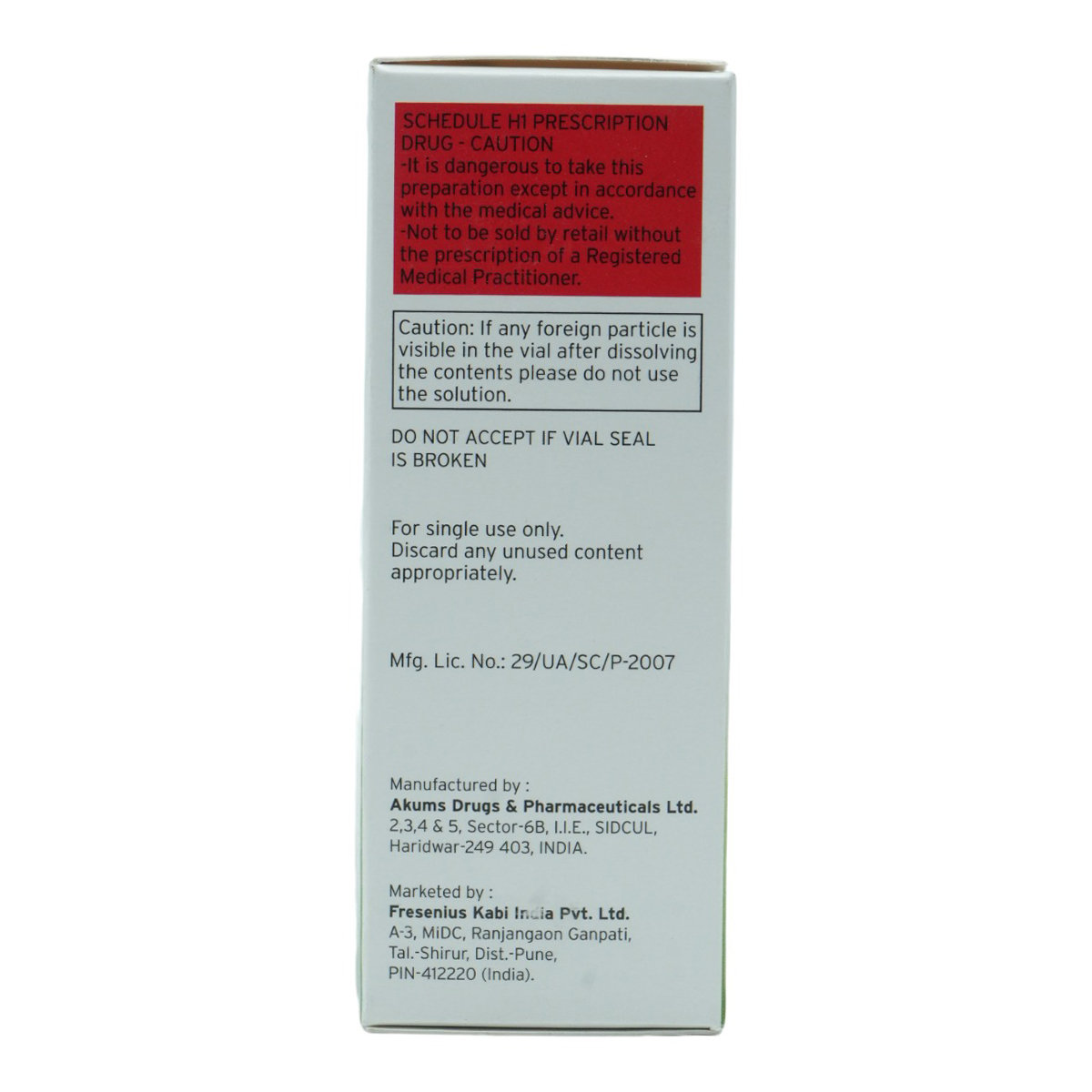 Kabiceftam 3 g Injection 1's, Pack of 1 Kabiceftam 3 g Injection 1's, Pack of 1