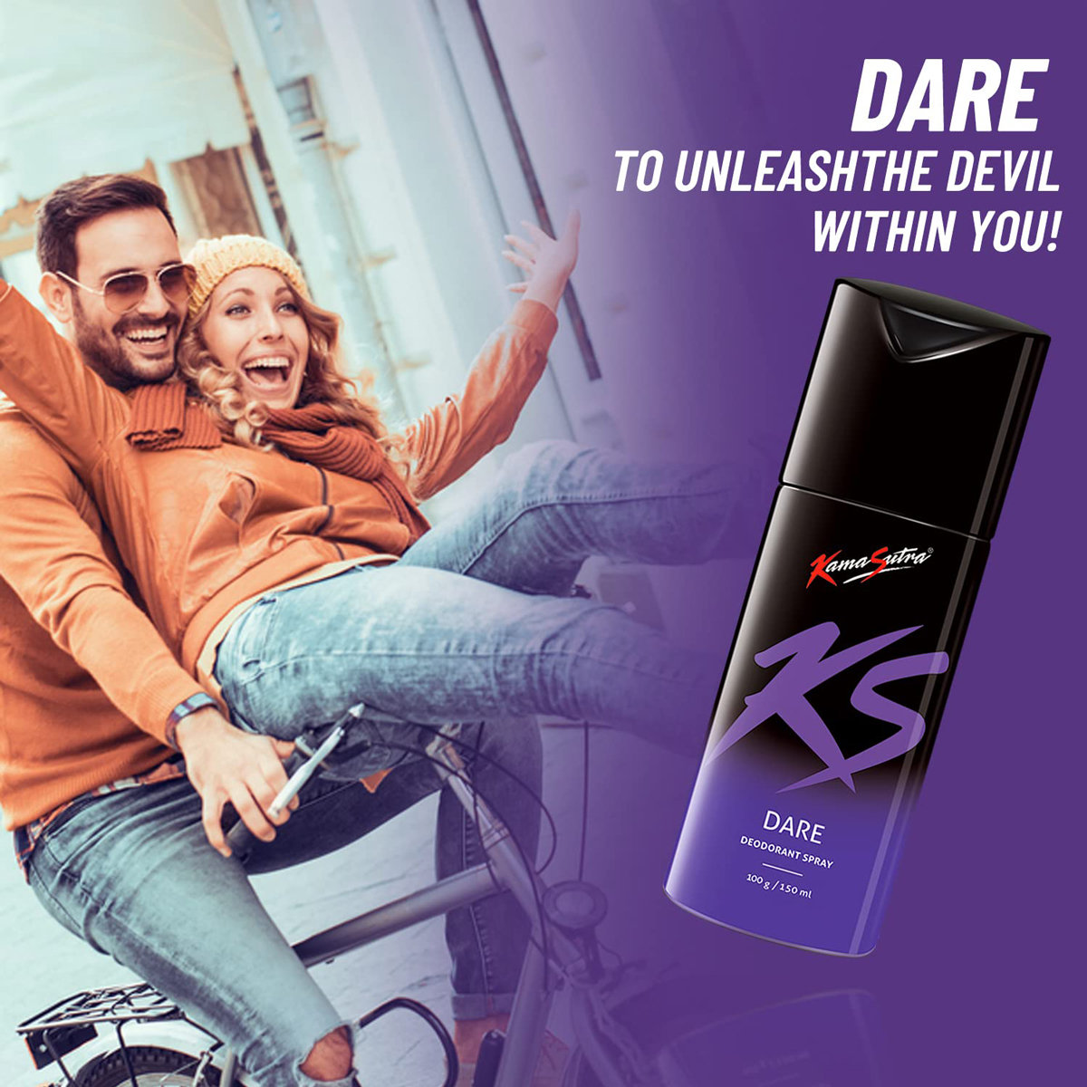 Kamasutra Dare Men Deodorant Spray, 150 ml, Pack of 1 Kamasutra Dare Men Deodorant Spray, 150 ml, Pack of 1