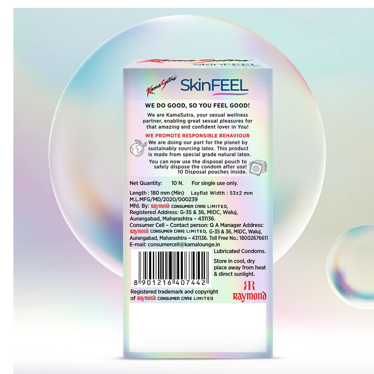 Kamasutra Skinfeel Condoms, 10 Count, Pack of 1 Kamasutra Skinfeel Condoms, 10 Count, Pack of 1