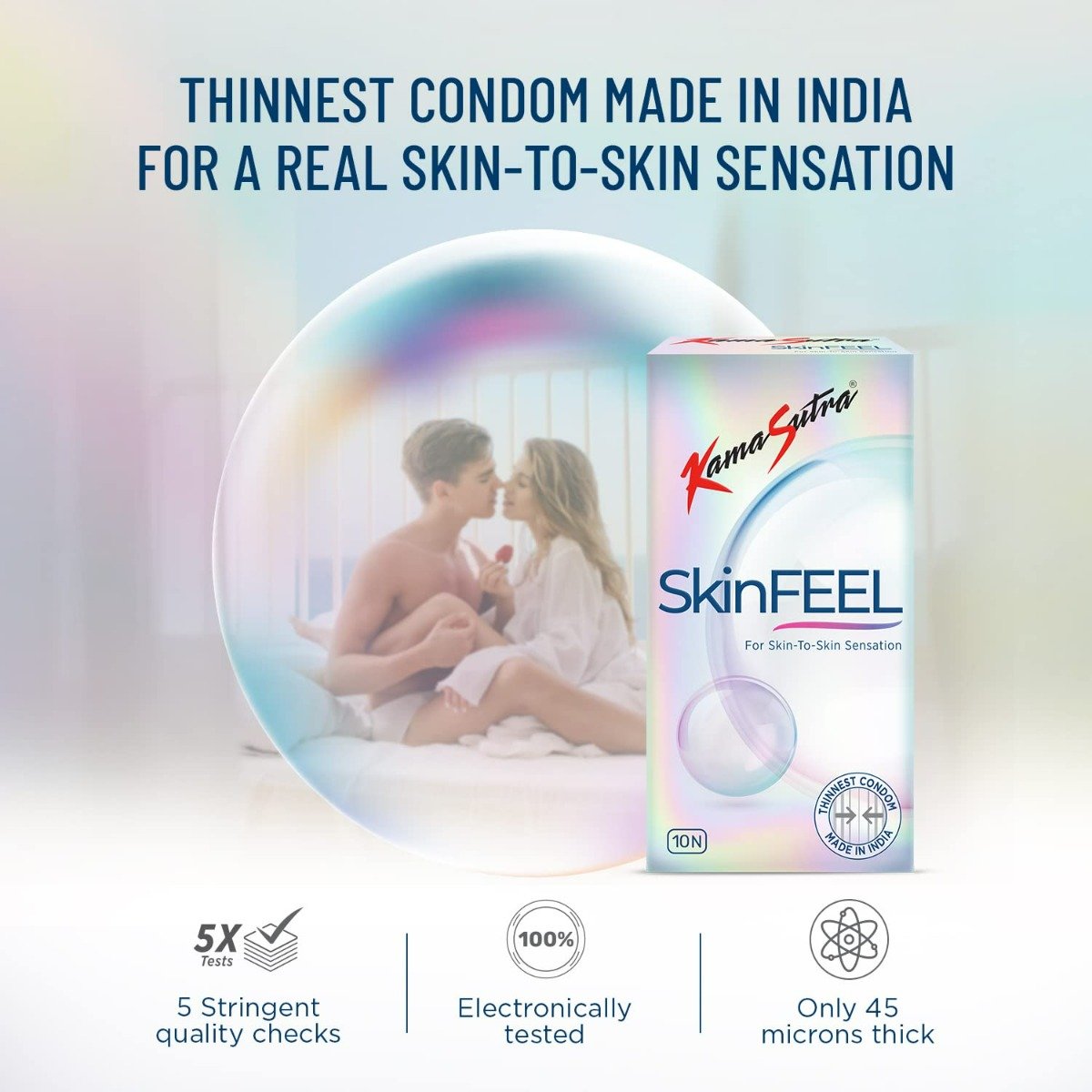 Kamasutra Skinfeel Condoms, 10 Count, Pack of 1 Kamasutra Skinfeel Condoms, 10 Count, Pack of 1