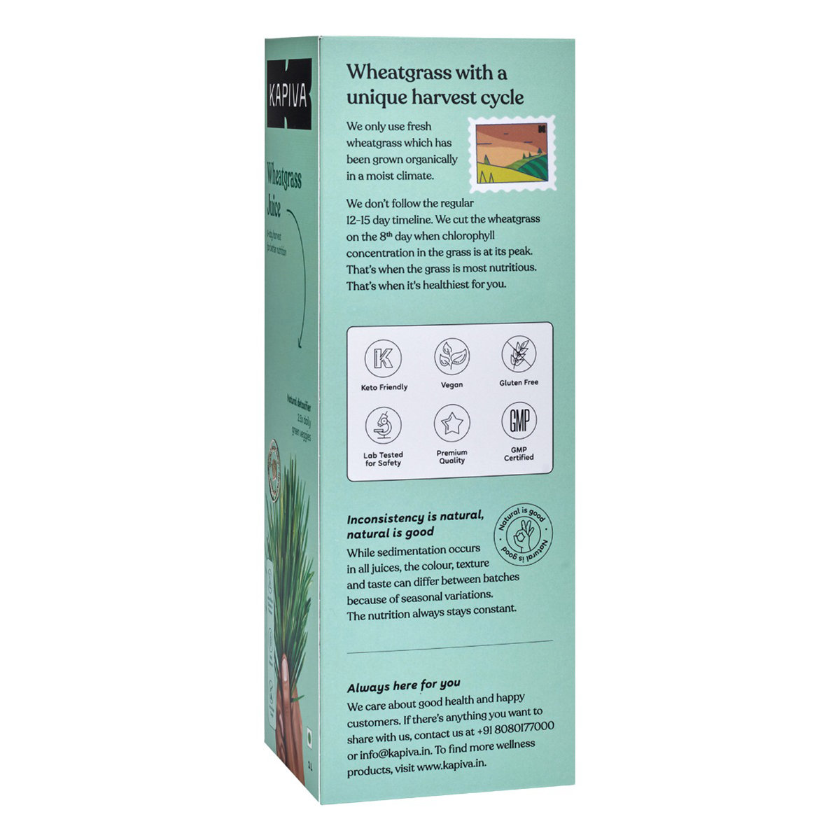 Kapiva Wheatgrass Juice, 1 Litre, Pack of 1 Kapiva Wheatgrass Juice, 1 Litre, Pack of 1