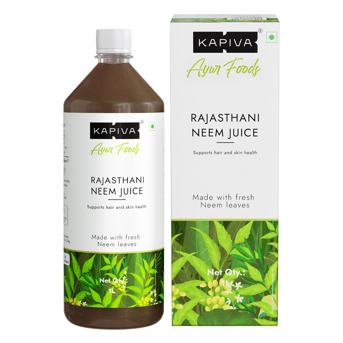 Kapiva Rajasthani Neem Juice, 1 Litre, Pack of 1 Kapiva Rajasthani Neem Juice, 1 Litre, Pack of 1