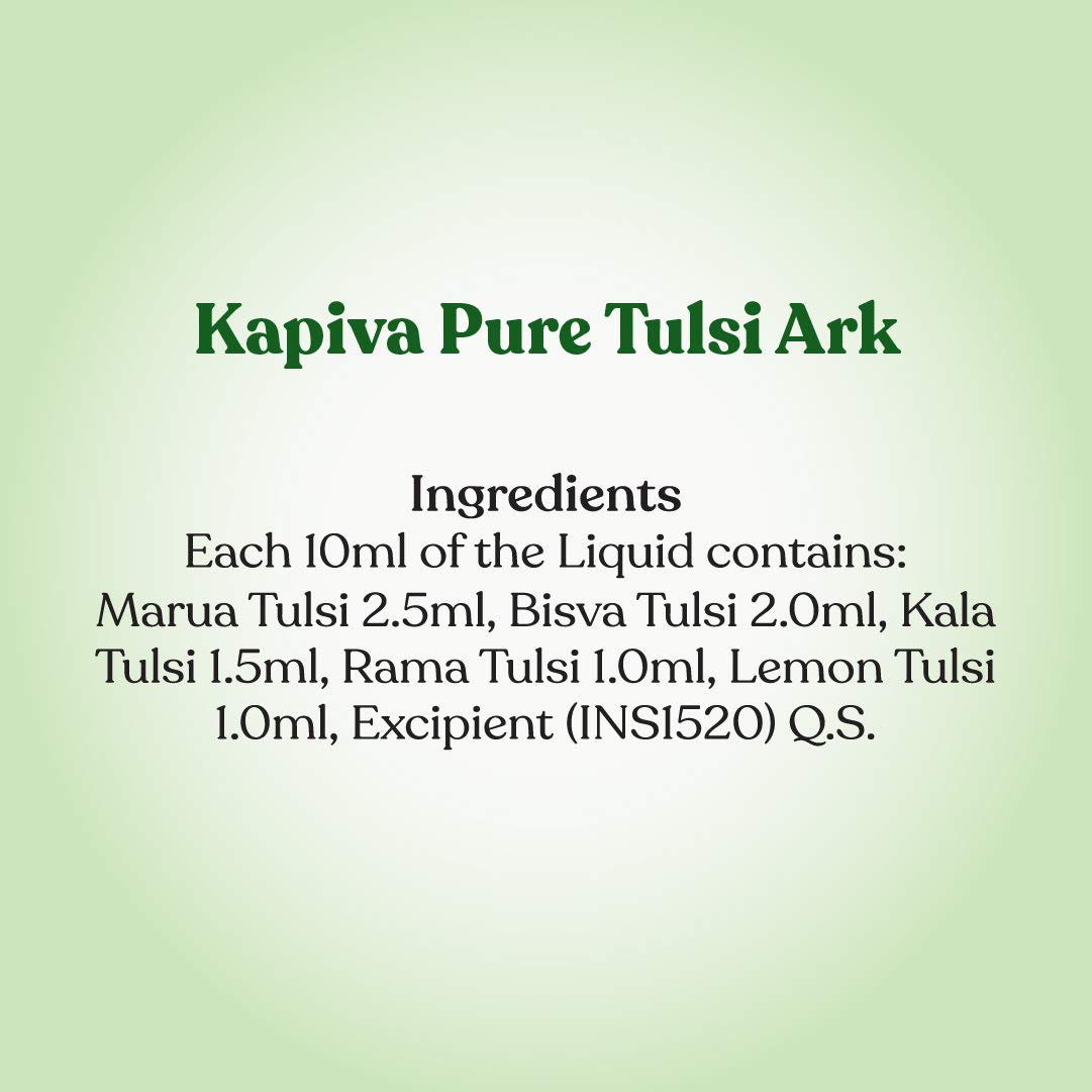 Kapiva Pure Tulsi Ark Drops, 30 ml, Pack of 1 Kapiva Pure Tulsi Ark Drops, 30 ml, Pack of 1
