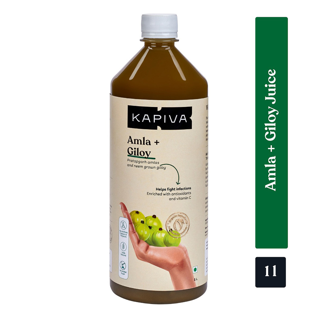Kapiva Amla + Giloy Juice, 1 L, Pack of 1 Kapiva Amla + Giloy Juice, 1 L, Pack of 1