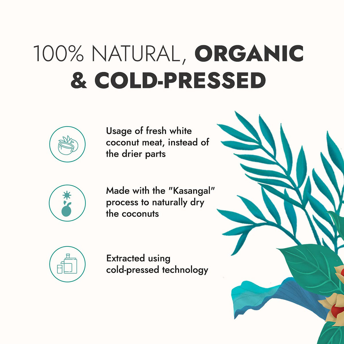 Kapiva Kerala Virgin Coconut Oil, 500 ml, Pack of 1 Kapiva Kerala Virgin Coconut Oil, 500 ml, Pack of 1