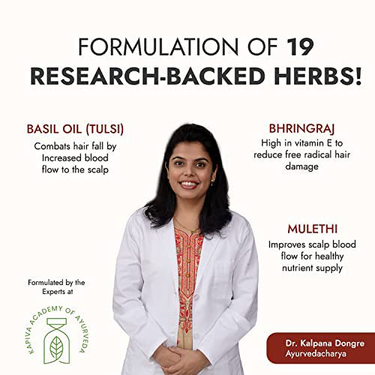 Kapiva Hair Rituals Tulsi Anti Hairfall Oil, 200 ml, Pack of 1 Kapiva Hair Rituals Tulsi Anti Hairfall Oil, 200 ml, Pack of 1