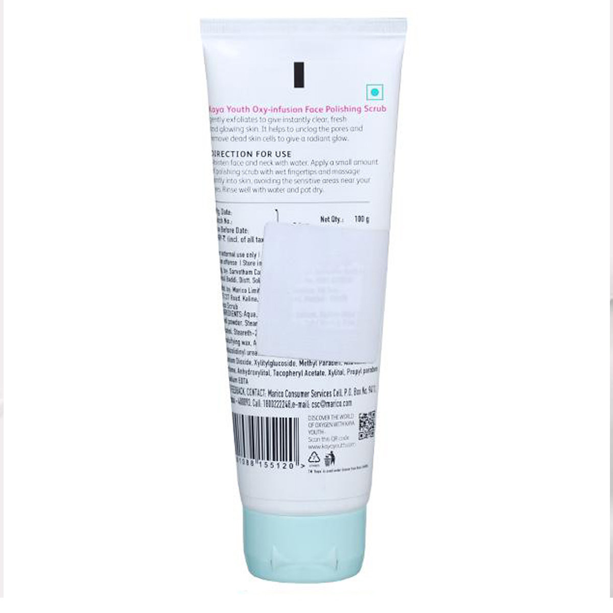 Kaya Youth Oxy-Infusion Face Polishing Scrub 100 gm | Removes Dead Skin Cells | For Clear & Glowing Skin, Pack of 1 Kaya Youth Oxy-Infusion Face Polishing Scrub 100 gm | Removes Dead Skin Cells | For Clear & Glowing Skin, Pack of 1