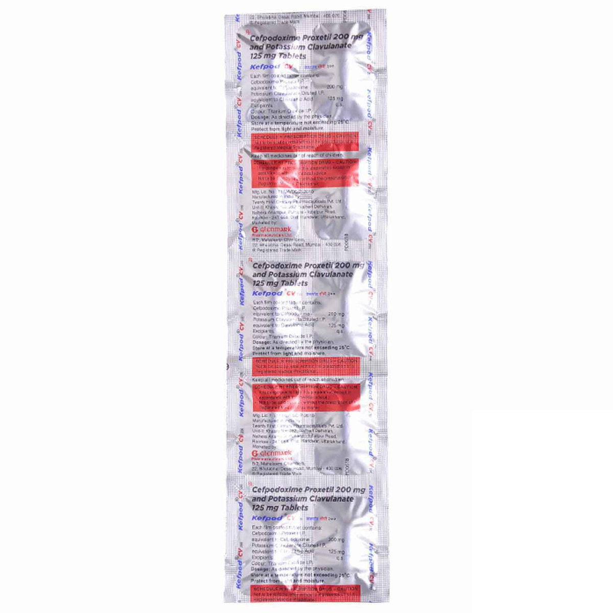 Kefpod CV 200 Tablet 10's, Pack of 10 TABLETS Kefpod CV 200 Tablet 10's, Pack of 10 TABLETS