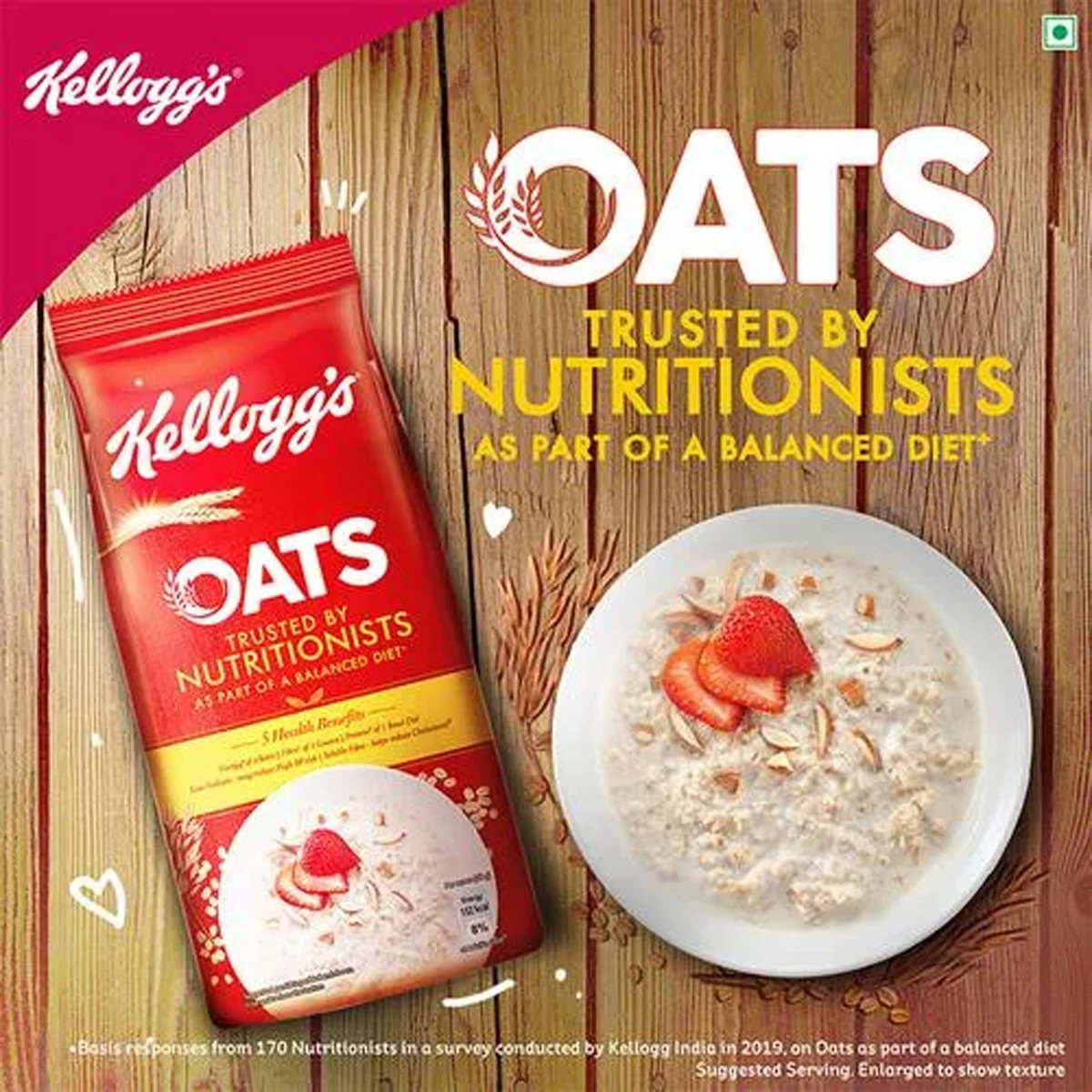 Kellogg's Oats, 200 gm, Pack of 1 Kellogg's Oats, 200 gm, Pack of 1