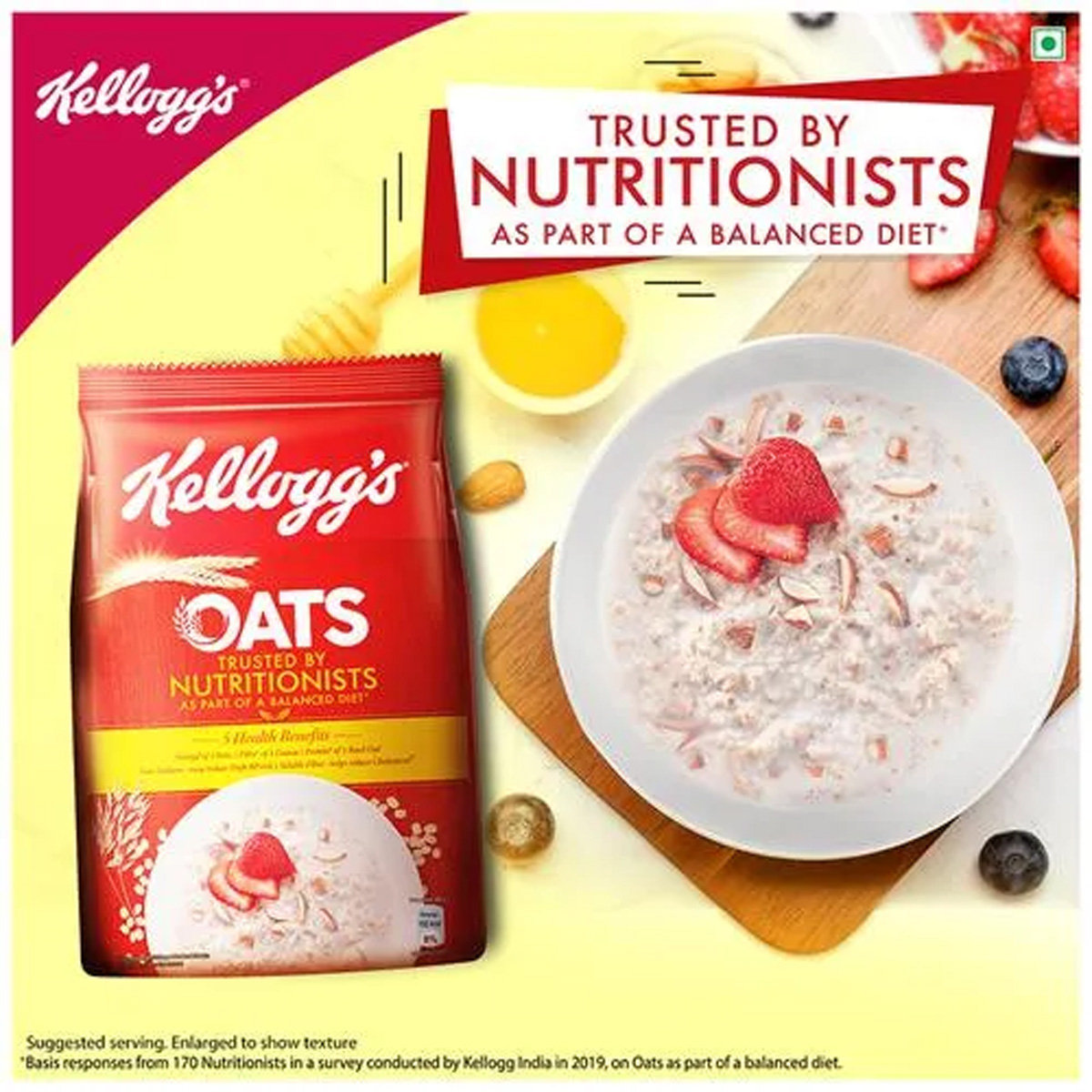 Kellogg's Oats, 400 gm, Pack of 1 Kellogg's Oats, 400 gm, Pack of 1