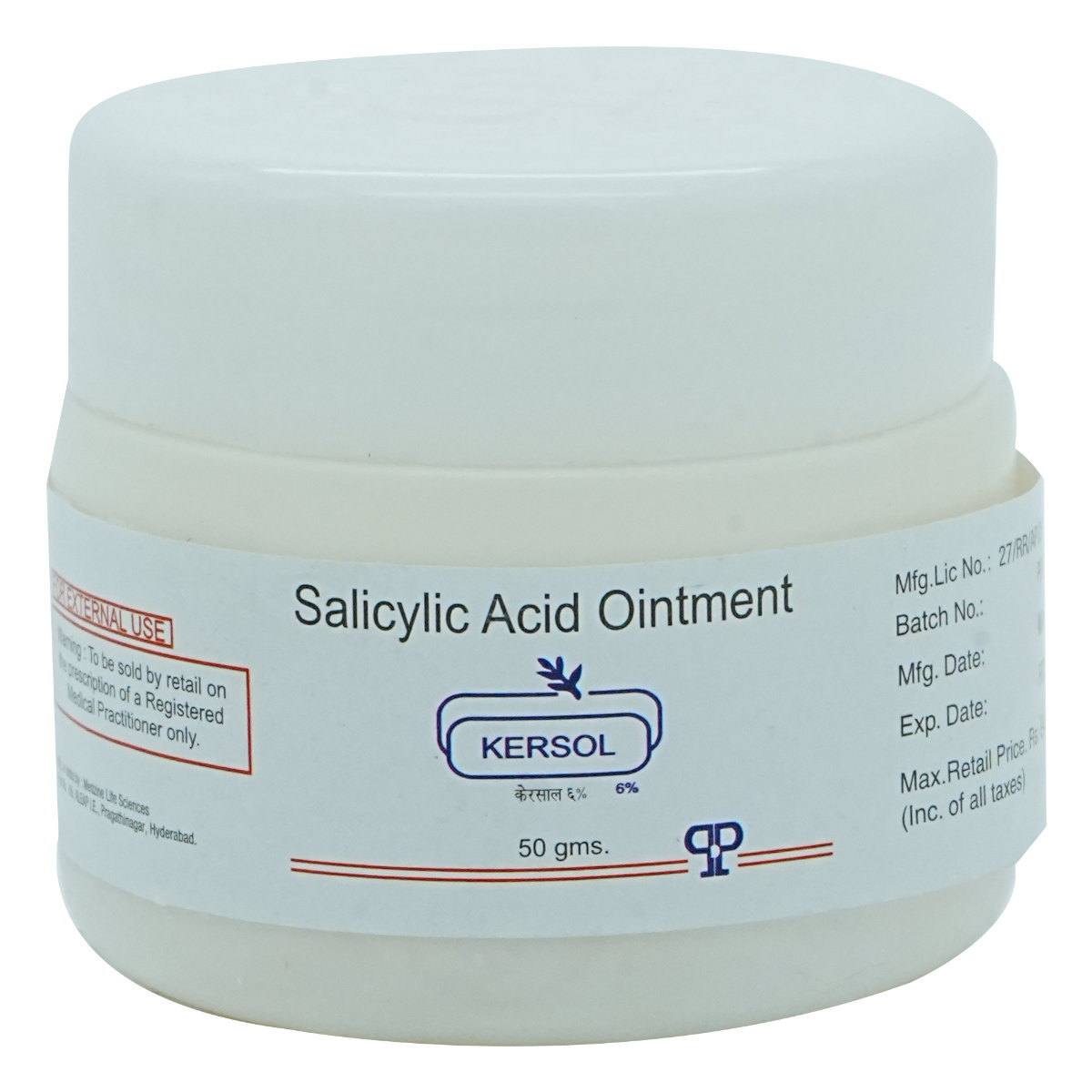 Kersol 6% Ointment 50 gm, Pack of 1 India Kersol 6% Ointment 50 gm, Pack of 1 India