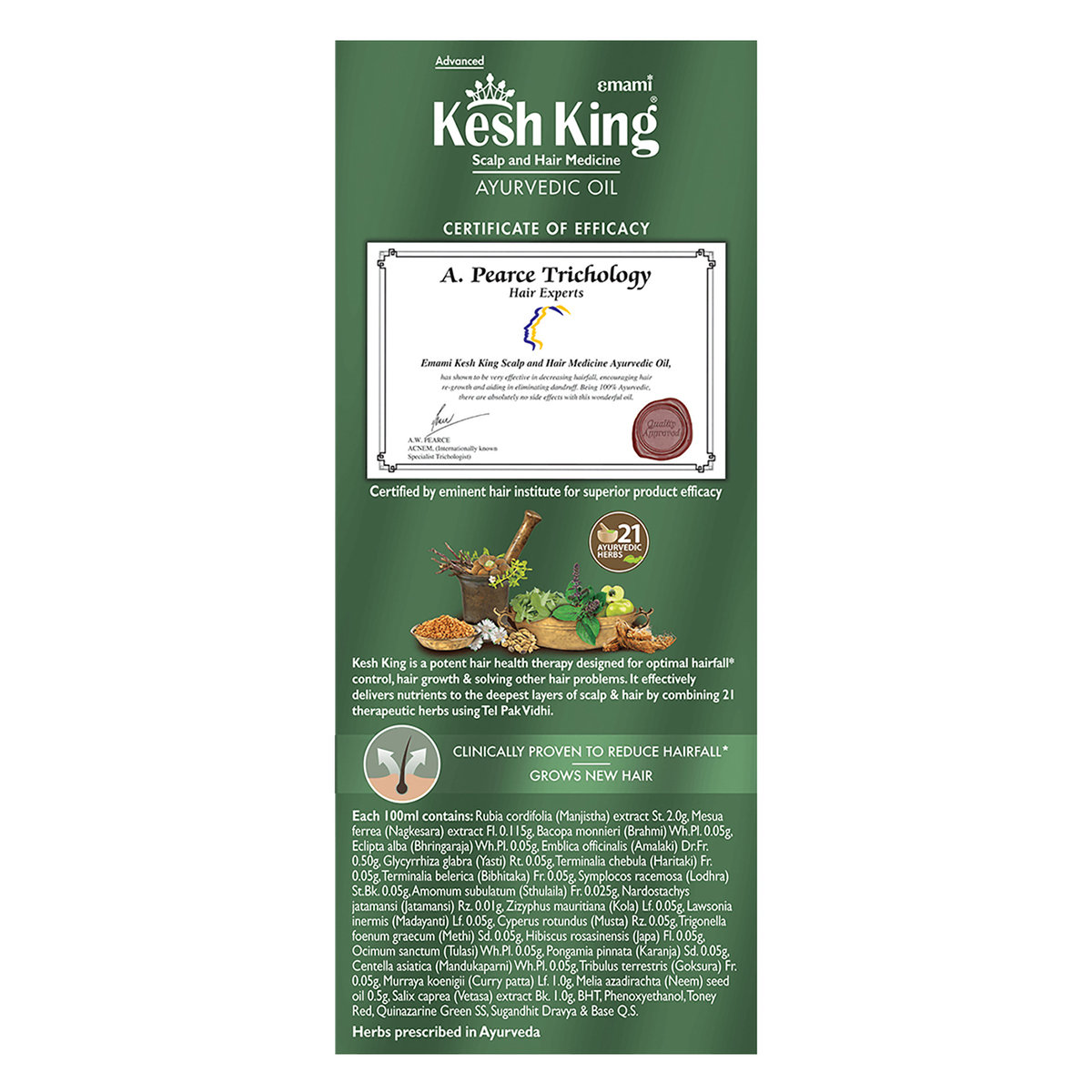 Kesh King Ayurvedic Scalp and Hair Medicine Ayurvedic Oil, 100 ml, Pack of 1 Kesh King Ayurvedic Scalp and Hair Medicine Ayurvedic Oil, 100 ml, Pack of 1