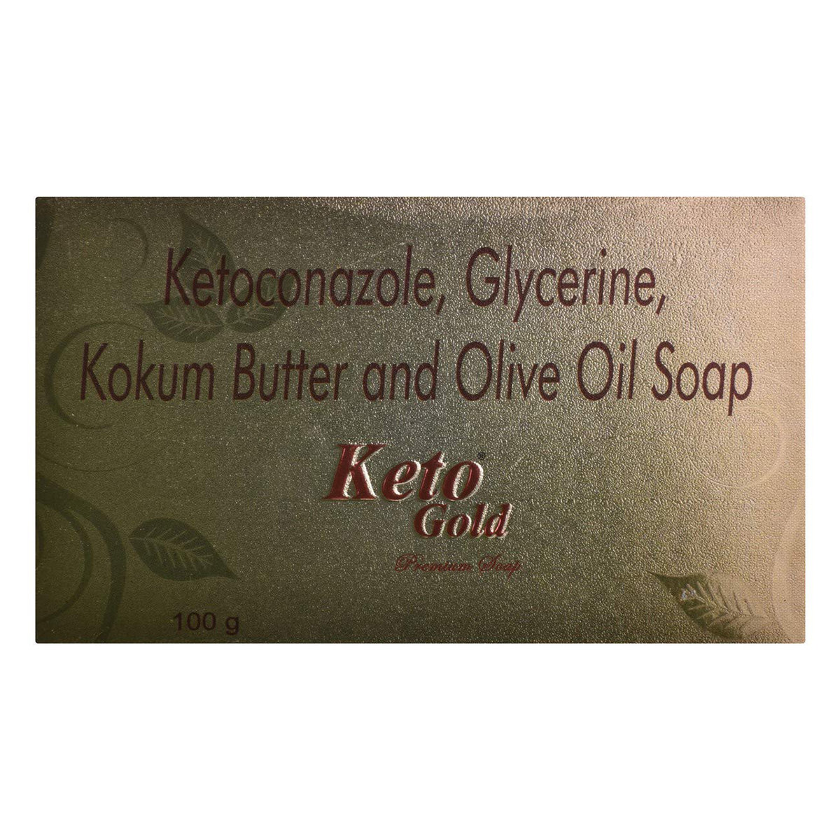 Keto Gold Soap 100 gm | Ketoconazole, Glyecrin, Kokum Butter & Olive Oil | Moisturises Skin | For Fungal Skin Infection Management, Pack of 1 Keto Gold Soap 100 gm | Ketoconazole, Glyecrin, Kokum Butter & Olive Oil | Moisturises Skin | For Fungal Skin Infection Management, Pack of 1