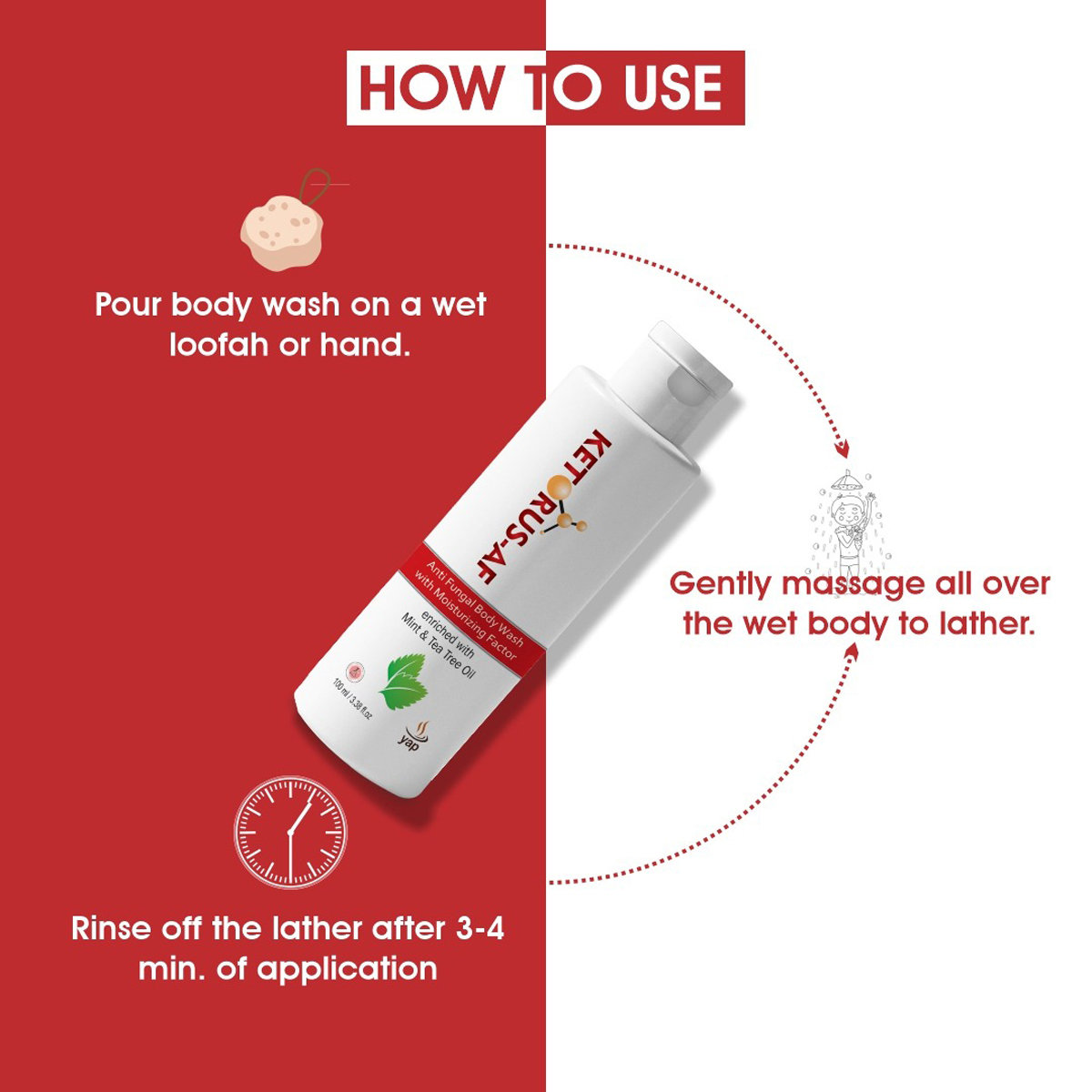 Ketorus-AF Body Wash 100 ml, Pack of 1 BODY WASH Ketorus-AF Body Wash 100 ml, Pack of 1 BODY WASH