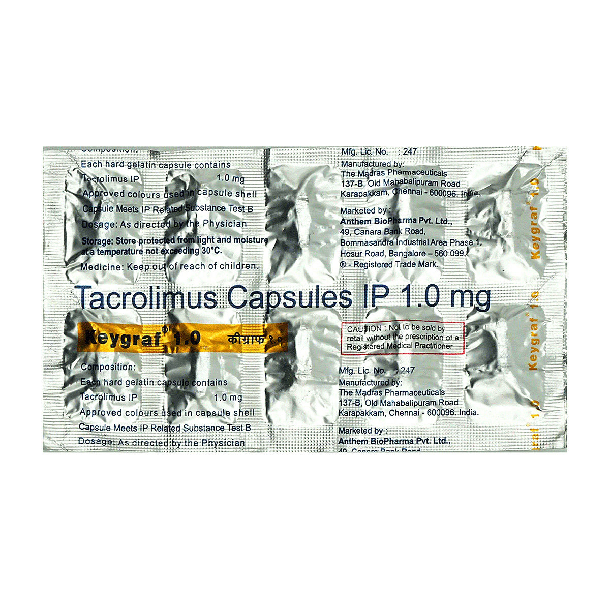 Keygraf 1 Capsule 10's, Pack of 10 CAPSULES Keygraf 1 Capsule 10's, Pack of 10 CAPSULES