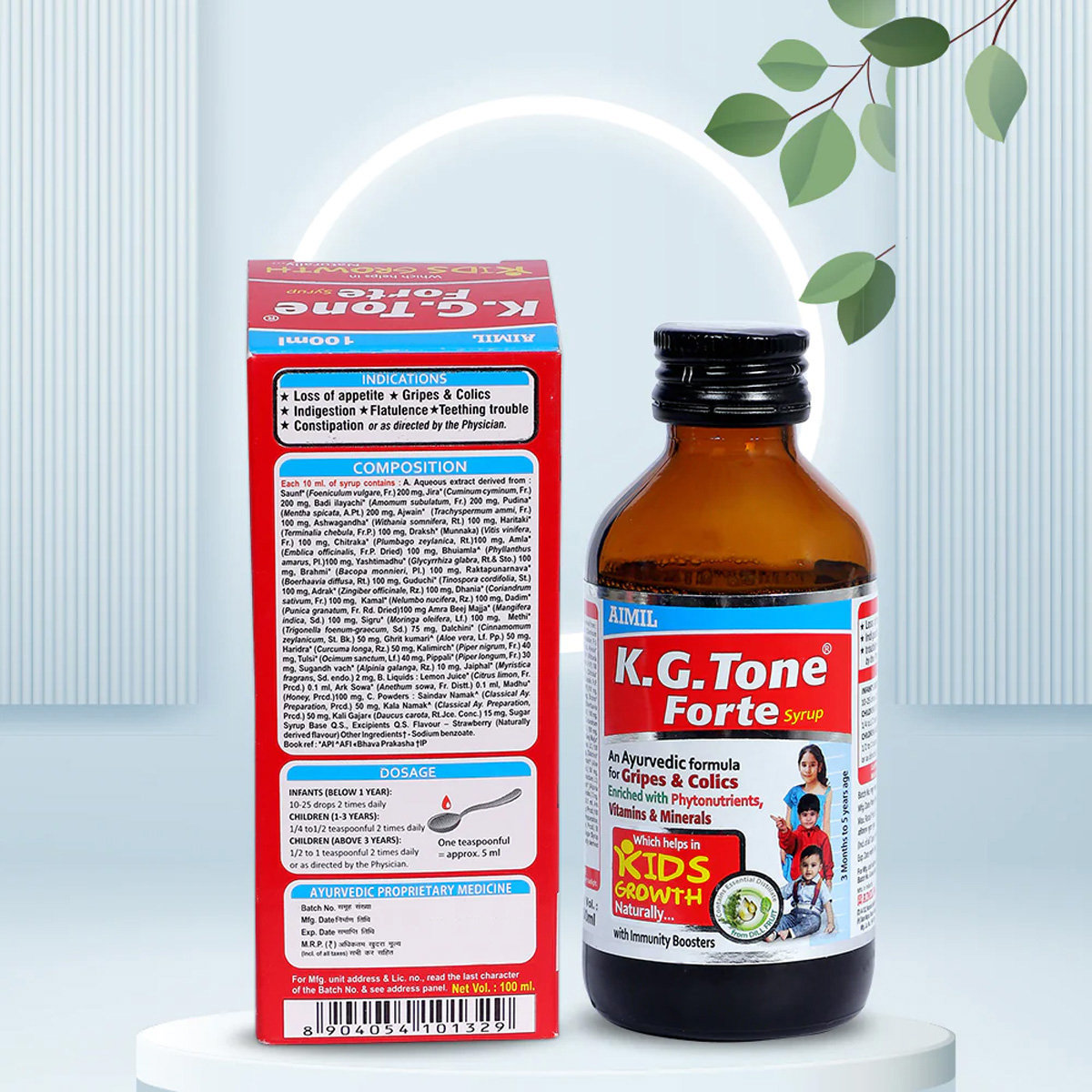 Aimil K.G.Tone Forte Syrup, 100 ml, Pack of 1 Aimil K.G.Tone Forte Syrup, 100 ml, Pack of 1