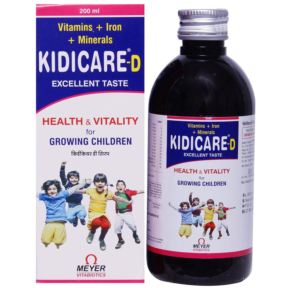 Kidicare-D Syrup 200 ml, Pack of 1 Kidicare-D Syrup 200 ml, Pack of 1