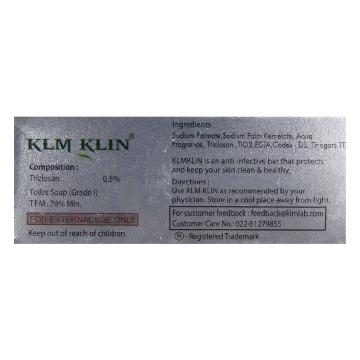 Klm Klin Soap 75 gm | Anti Infective Bar | Keep Skin Clean & Healthy, Pack of 1 Klm Klin Soap 75 gm | Anti Infective Bar | Keep Skin Clean & Healthy, Pack of 1