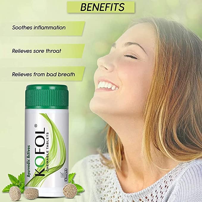 Charak Kofol, 60 Chewable Tablets, Pack of 1 Charak Kofol, 60 Chewable Tablets, Pack of 1