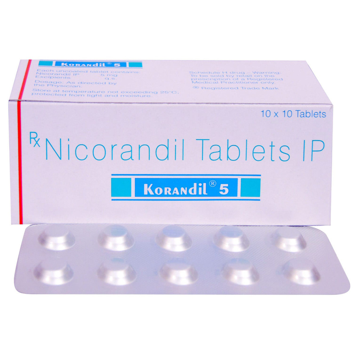 Korandil 5 Tablet 10's, Pack of 10 TABLETS Korandil 5 Tablet 10's, Pack of 10 TABLETS