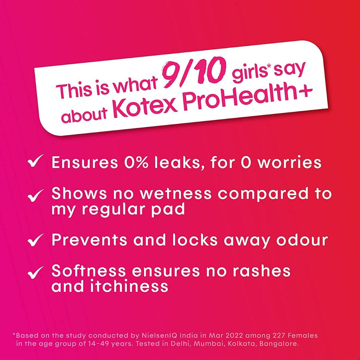 Kotex Prohealth+ Sanitary Pads XL+, 7 Count, Pack of 1 Kotex Prohealth+ Sanitary Pads XL+, 7 Count, Pack of 1