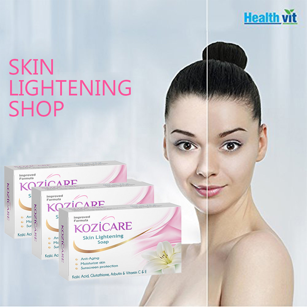 Kozicare Skin Lightening Kit 1 Kit (Soap & Cream) | Moisturises Skin | Removes Spots | Sun Protection | Gives Glowing & Youthful Skin | For All Type Of Hyperpigmented Skin, Pack of 1 Kozicare Skin Lightening Kit 1 Kit (Soap & Cream) | Moisturises Skin | Removes Spots | Sun Protection | Gives Glowing & Youthful Skin | For All Type Of Hyperpigmented Skin, Pack of 1