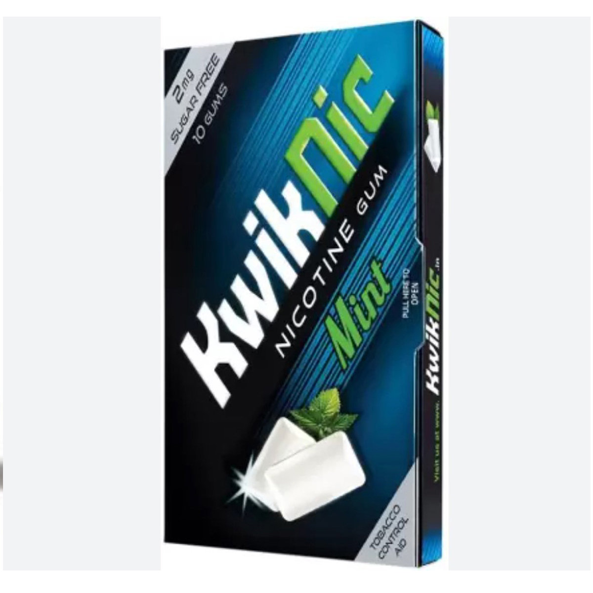 Kwiknic Nicotine 2 mg Mint Flavour, 10 Chewing Gum, Pack of 1 Kwiknic Nicotine 2 mg Mint Flavour, 10 Chewing Gum, Pack of 1