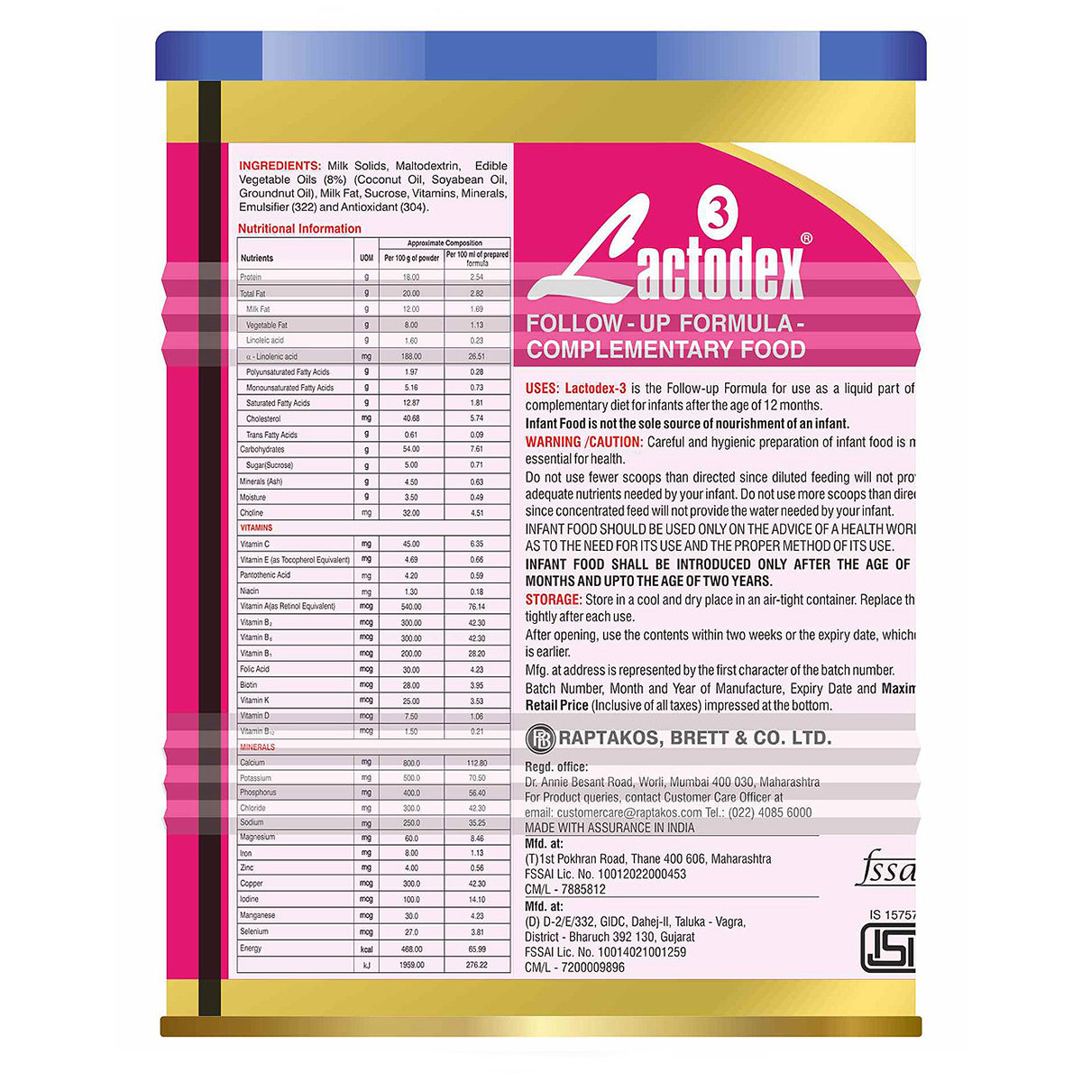 Lactodex Follow-Up Formula Stage 3 Powder for After 12 Months Baby, 1 kg, Pack of 1 Lactodex Follow-Up Formula Stage 3 Powder for After 12 Months Baby, 1 kg, Pack of 1