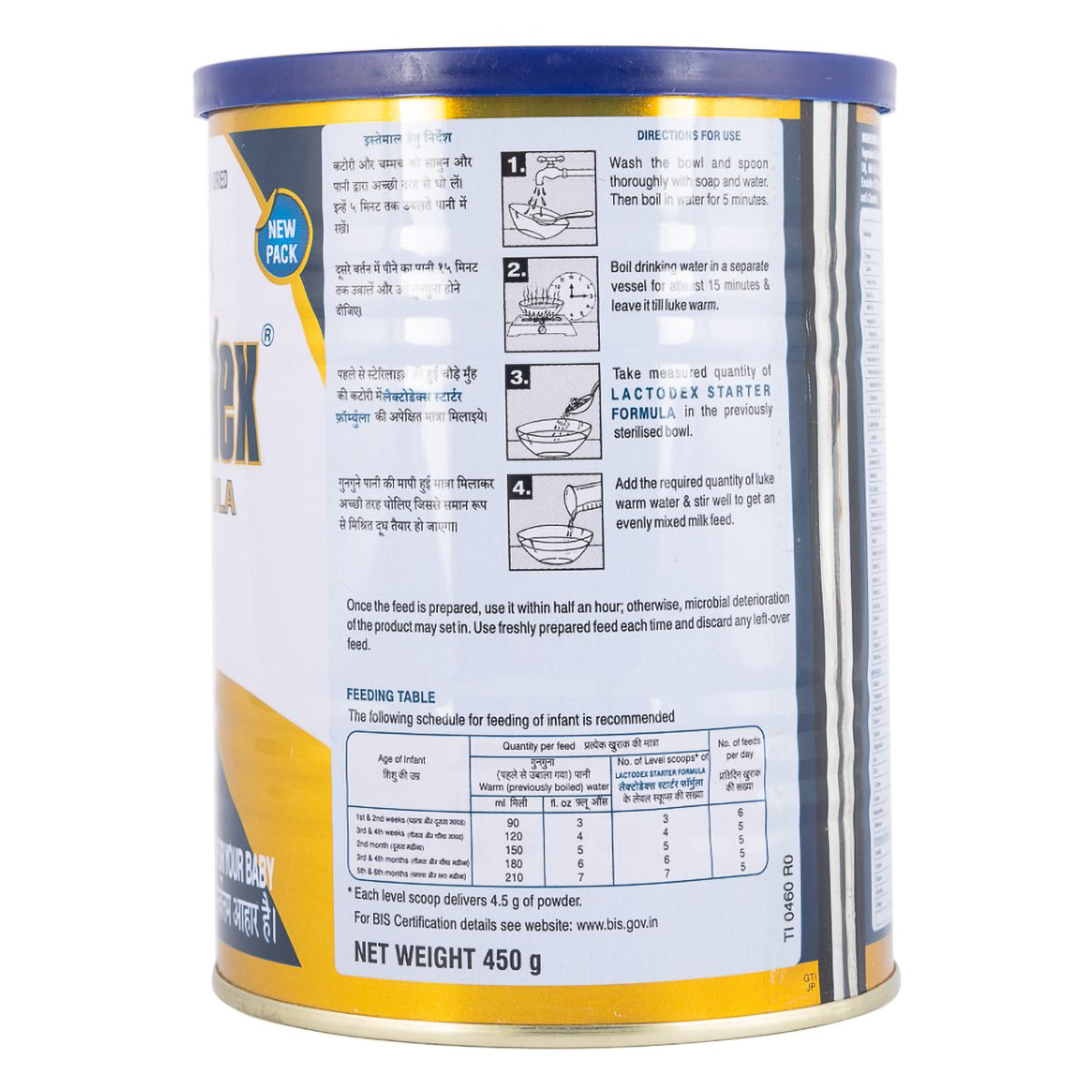 Lactodex Starter Formula Stage 1 Powder for Up to 6 Months, 450 gm, Pack of 1 Lactodex Starter Formula Stage 1 Powder for Up to 6 Months, 450 gm, Pack of 1