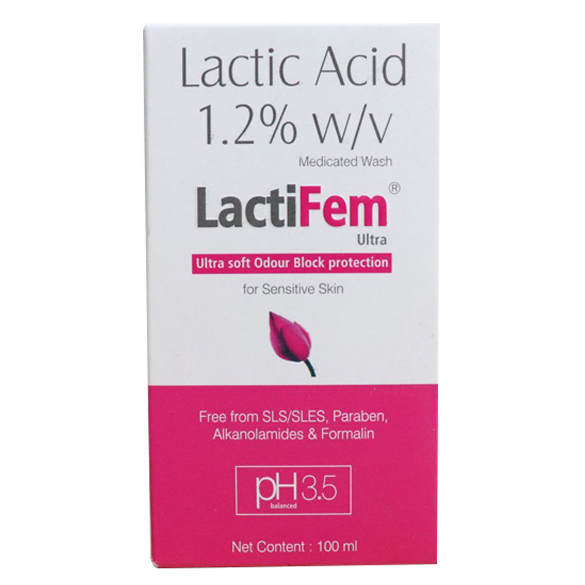 Lactifem Ultra 1.2% Medicated Wash 100 ml, Pack of 1 Lactifem Ultra 1.2% Medicated Wash 100 ml, Pack of 1