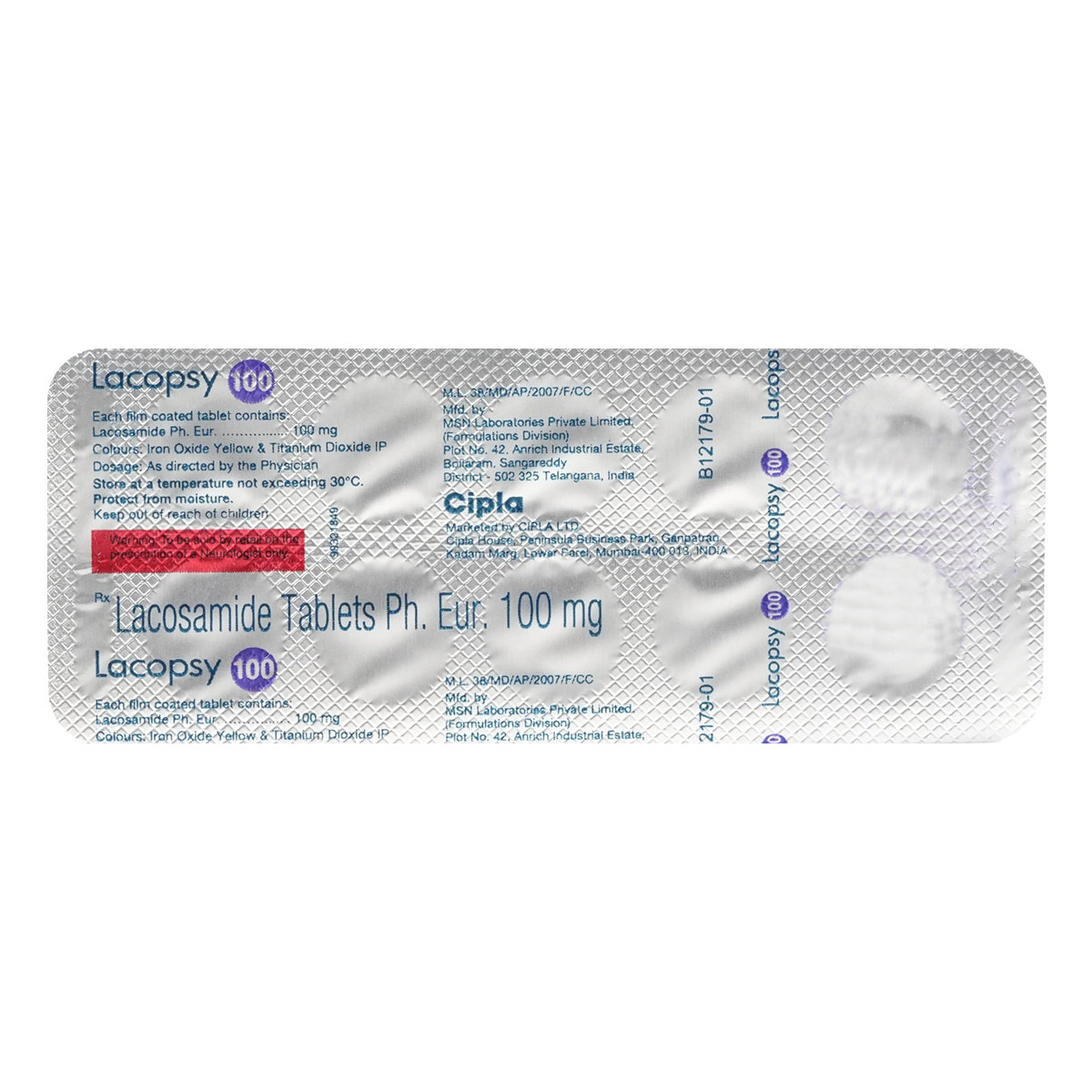 Lacopsy 100 Tablet 10's, Pack of 10 TABLETS Lacopsy 100 Tablet 10's, Pack of 10 TABLETS