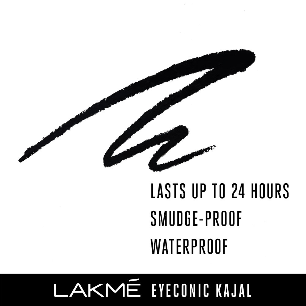 Lakme Eyeconic Deep Black Kajal, 0.35 gm, Pack of 1 Lakme Eyeconic Deep Black Kajal, 0.35 gm, Pack of 1