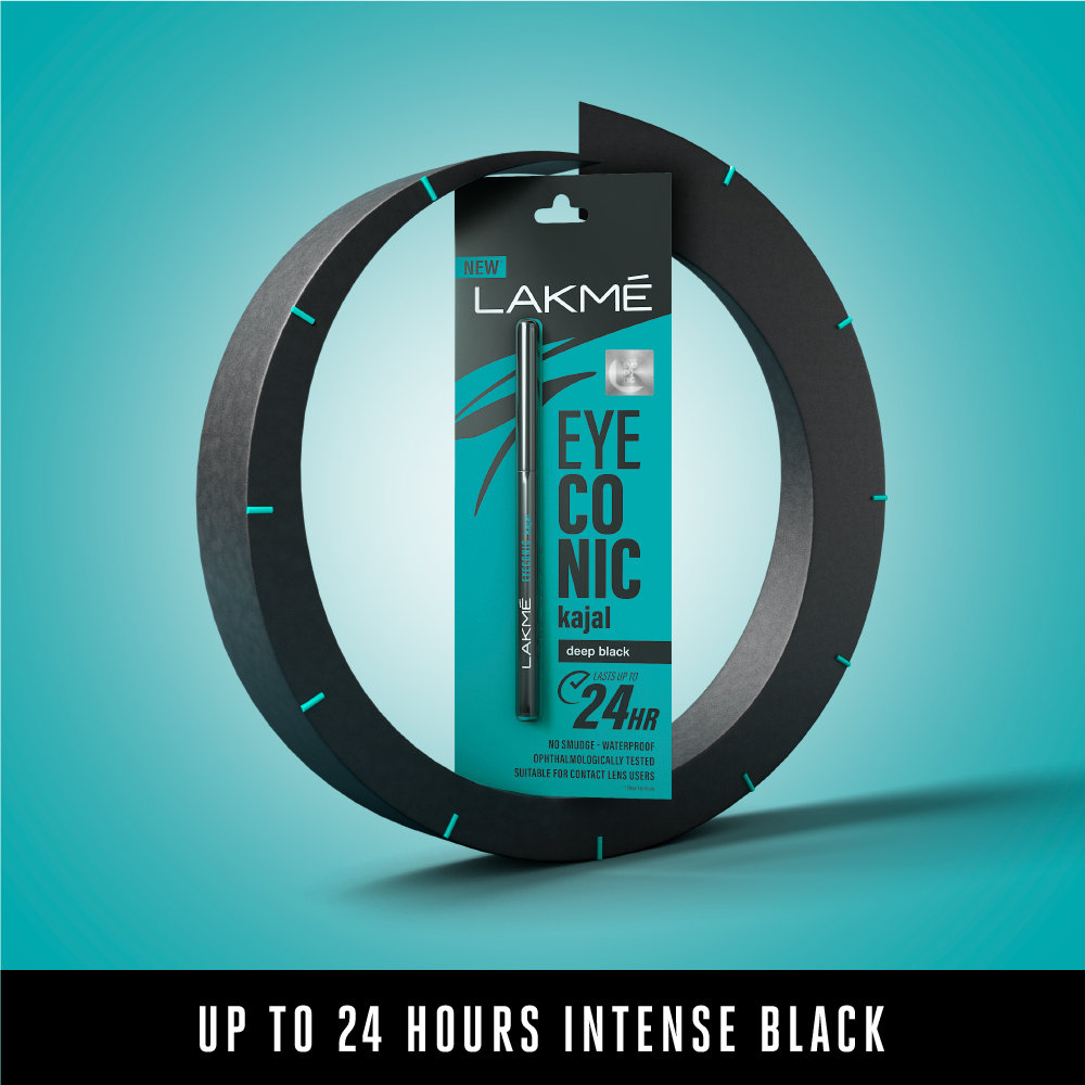 Lakme Eyeconic Deep Black Kajal, 0.35 gm, Pack of 1 Lakme Eyeconic Deep Black Kajal, 0.35 gm, Pack of 1