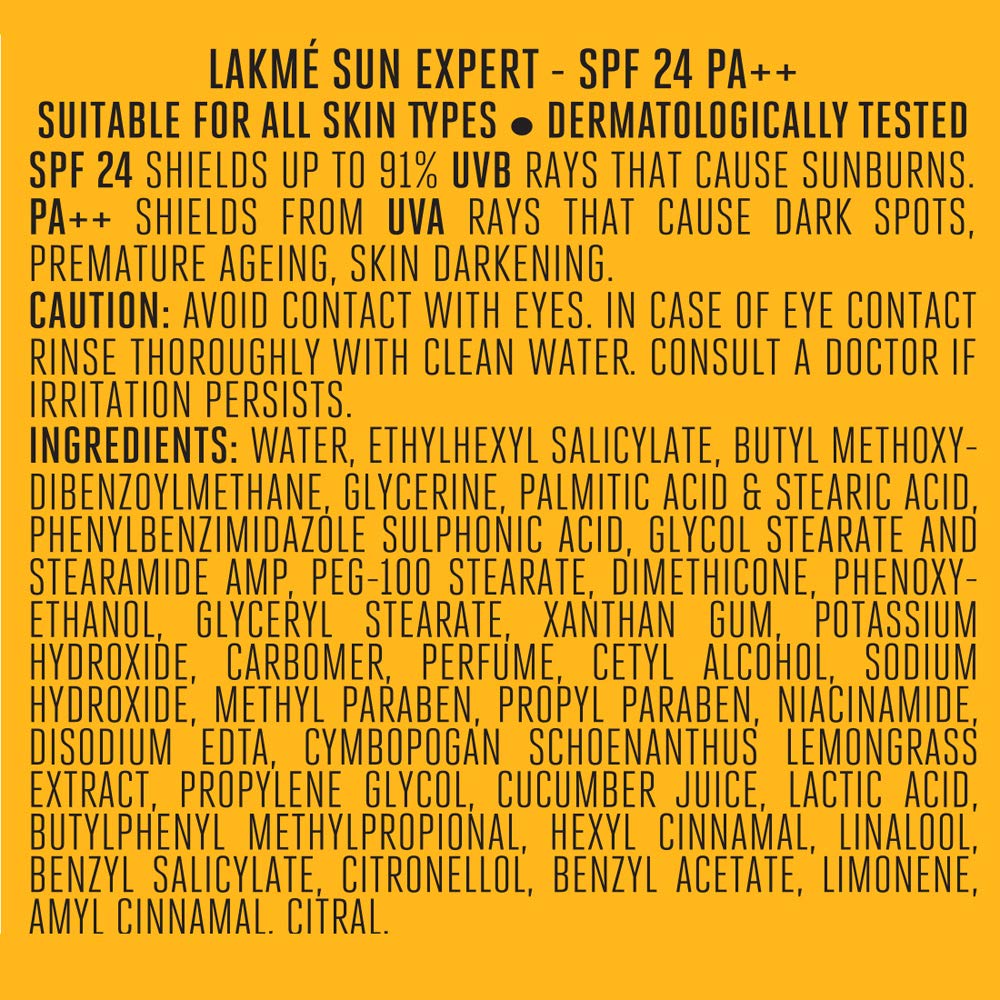 Lakme Sun Expert SPF 24 PA++ Ultramatte Lotion, 50 ml, Pack of 1 Lakme Sun Expert SPF 24 PA++ Ultramatte Lotion, 50 ml, Pack of 1