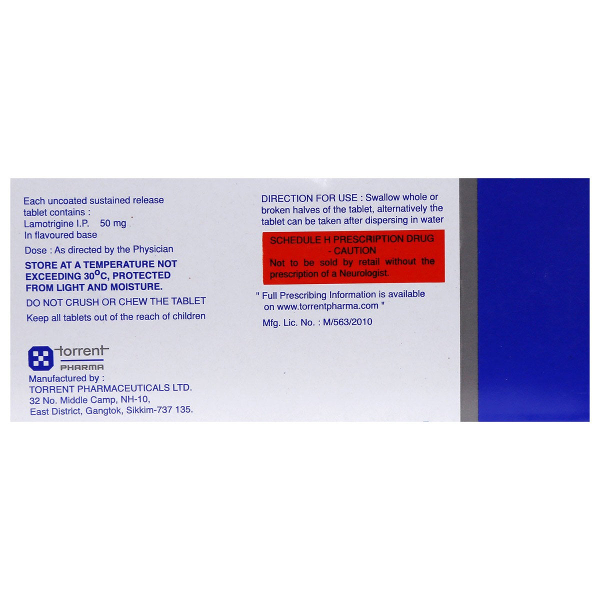 Lamitor OD 50 Tablet 10's, Pack of 10 TABLETS Lamitor OD 50 Tablet 10's, Pack of 10 TABLETS