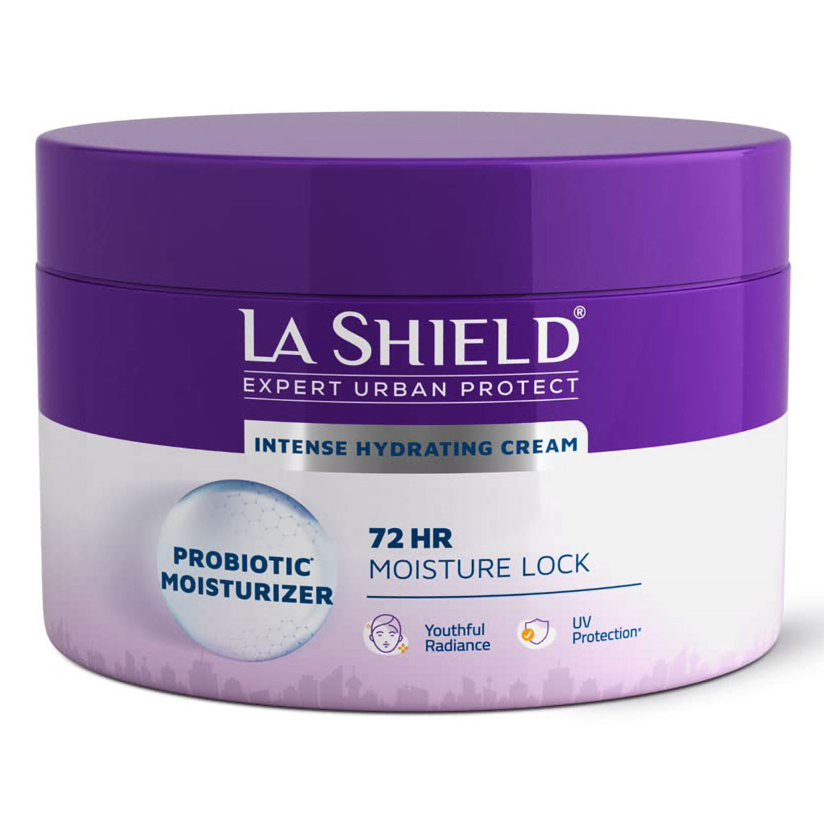 La Shield Probiotic Moisturizer Intense Hydrating Cream 100 gm | Restores Skin Microbiome | 72Hrs Moisture Lock | Provides UV Protection | Youthful Radiance | For All Skin Type, Pack of 1 La Shield Probiotic Moisturizer Intense Hydrating Cream 100 gm | Restores Skin Microbiome | 72Hrs Moisture Lock | Provides UV Protection | Youthful Radiance | For All Skin Type, Pack of 1