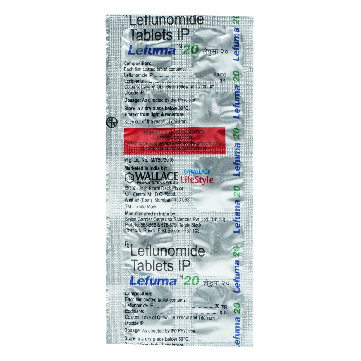 Lefuma 20 mg Tablet 10's, Pack of 10 TabletS Lefuma 20 mg Tablet 10's, Pack of 10 TabletS