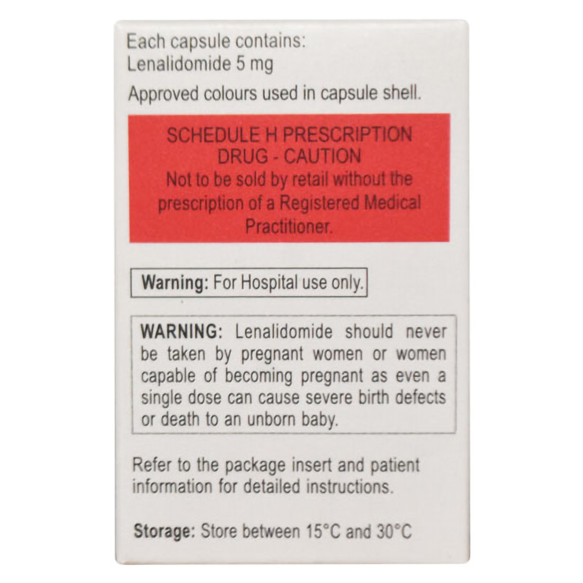 Lenalid 5 Capsule 30's, Pack of 1 CAPSULE Lenalid 5 Capsule 30's, Pack of 1 CAPSULE