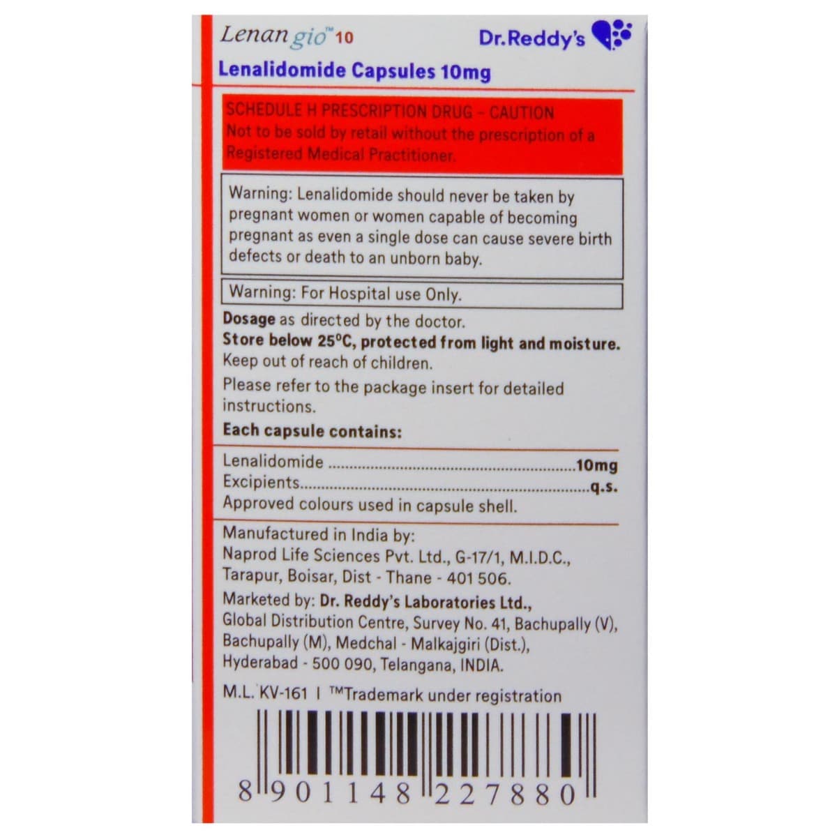 Lenangio 10 Capsule 10's, Pack of 1 CAPSULE Lenangio 10 Capsule 10's, Pack of 1 CAPSULE