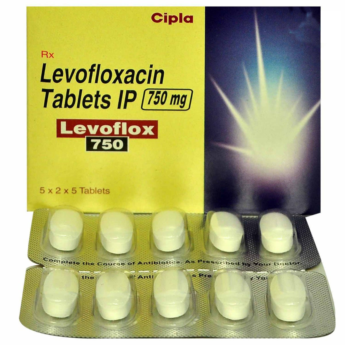 Levoflox 750 Tablet 5's, Pack of 5 TABLETS Levoflox 750 Tablet 5's, Pack of 5 TABLETS