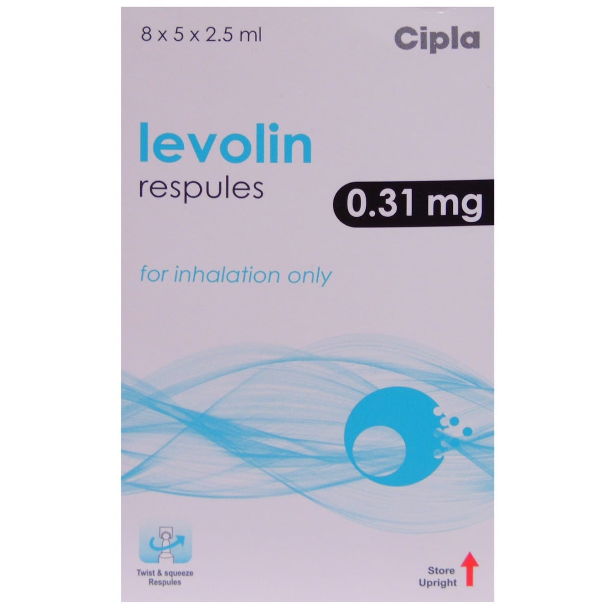 Levolin 0.31 mg Respules 5's, Pack of 5 RespulesS Levolin 0.31 mg Respules 5's, Pack of 5 RespulesS