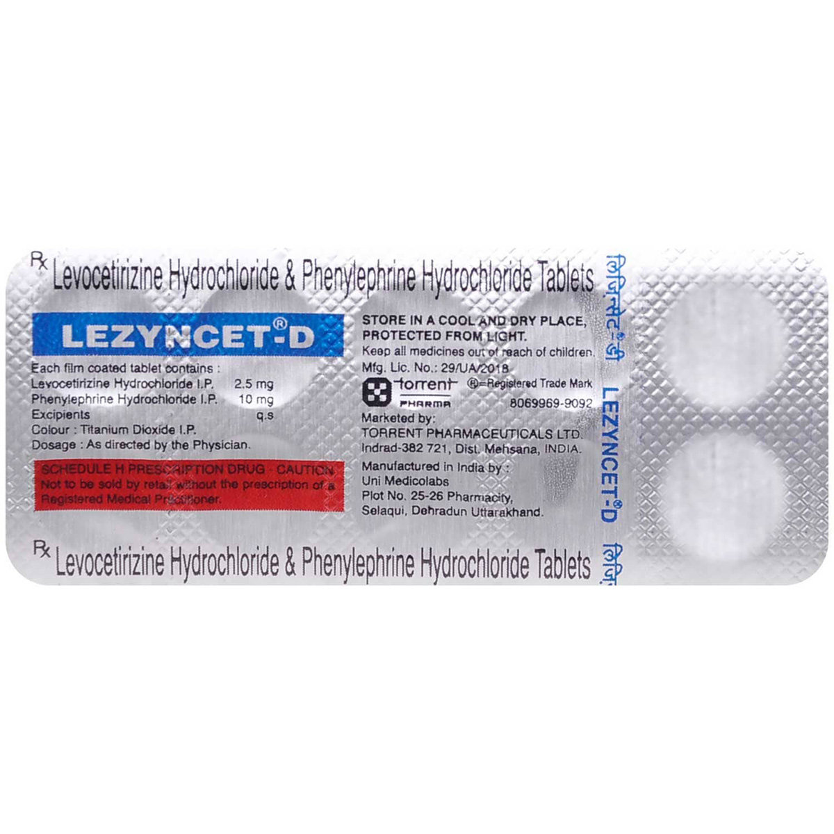 Lezyncet-D Tablet 10's, Pack of 10 TabletS Lezyncet-D Tablet 10's, Pack of 10 TabletS